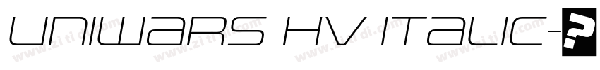 Uniwars Hv Italic字体转换 Uniwars Hv Italic字体转换